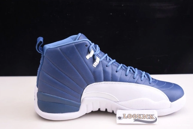 1st Kicks Stone 12 Retro Jordan 130690-404 Blue Air 0807